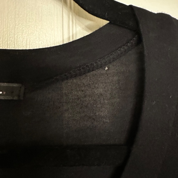 Black Knit V-Neck Maxi Jersey Dress Tab Sleeve Front Pocket T-Shirt - Picture 3 of 10